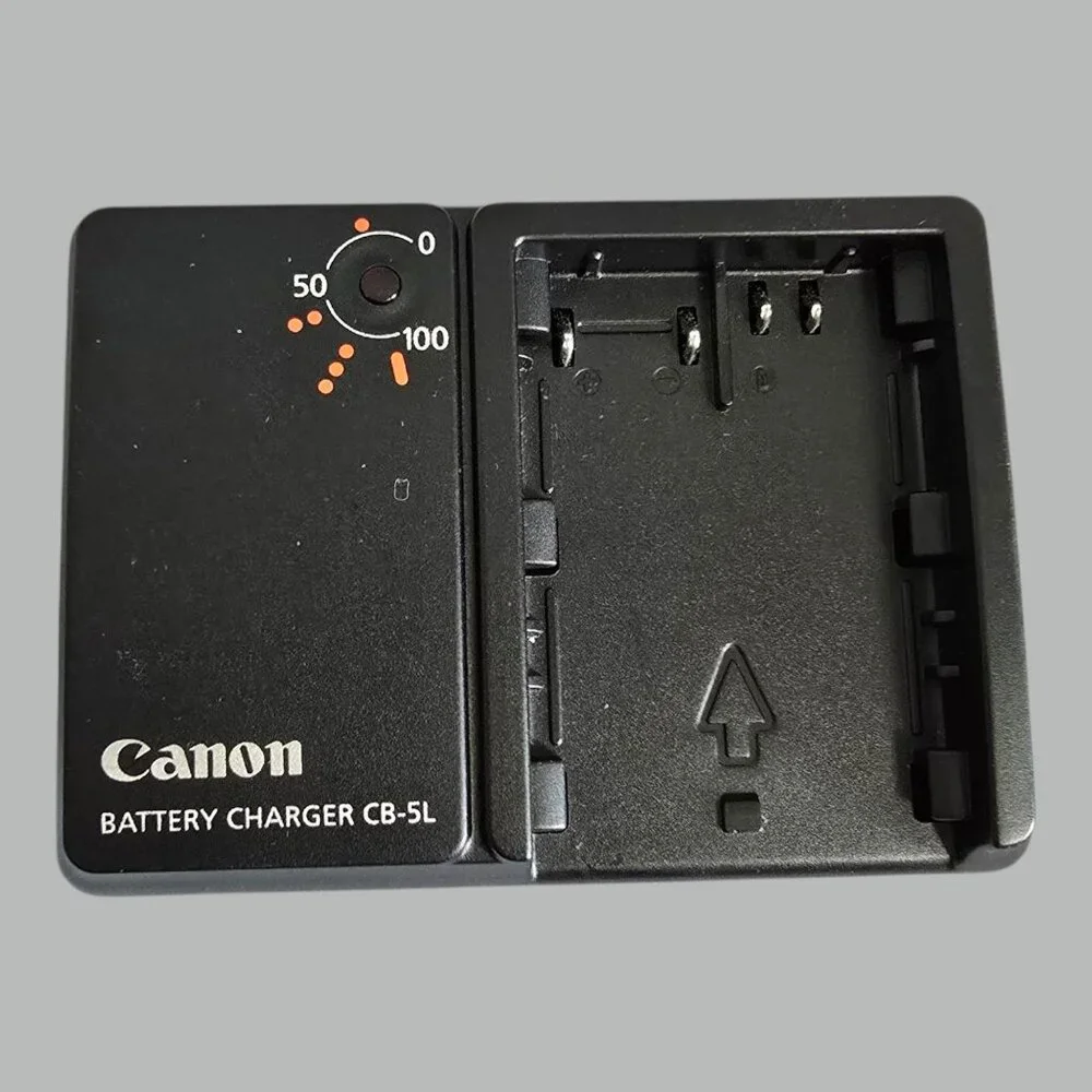 NEW! Canon CB-5L Battery Charger w/ 4 International Cords USA, Europe, etc